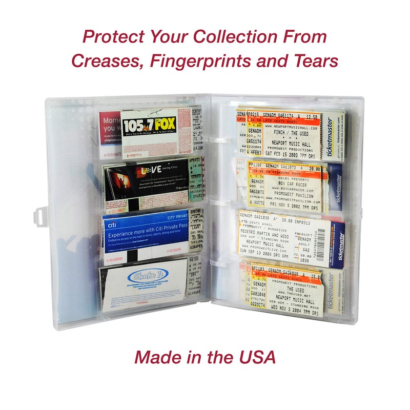 EnvyPak Four Pocket Sheet Protector Refill Pages - Top Loading, Clear, Archival Safe - Each Pocket Can Hold 2x5 Paper Such as Concert Ticket Stubs - Pack of 20 Pages - Image 5